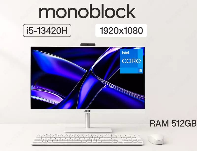 Acer Aspire C24-1 | White | Adjustable Stand — 1