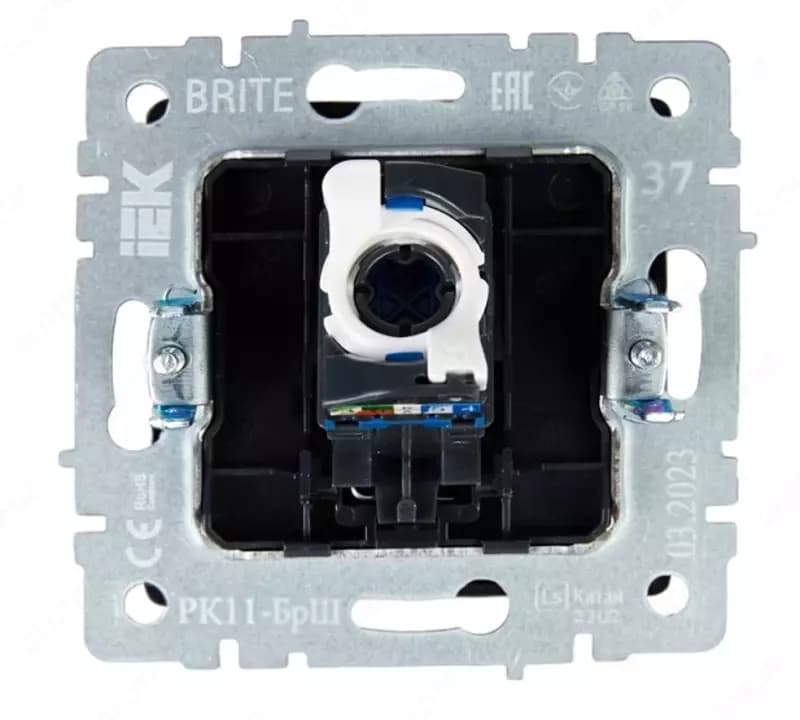 Розетка компьютерная BRITE RJ45 кат.5E РК10-БрШ шампань IEK — 3