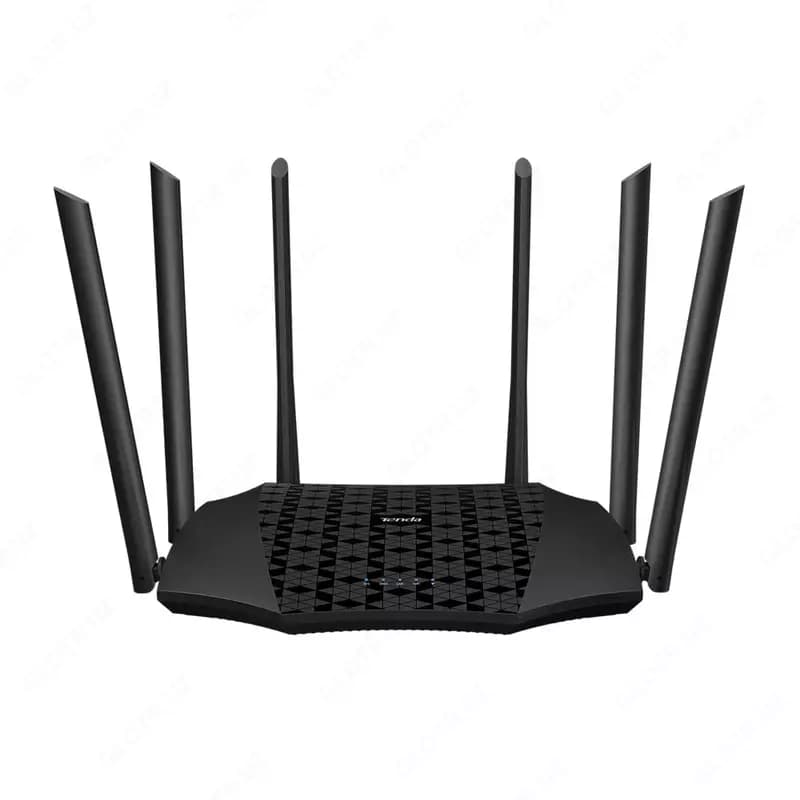 Двухдиапазонный Wi-Fi роутер (гигабитный) ”Tenda” AC21, 6 антенн (Арт. - 17375) Черный — 1
