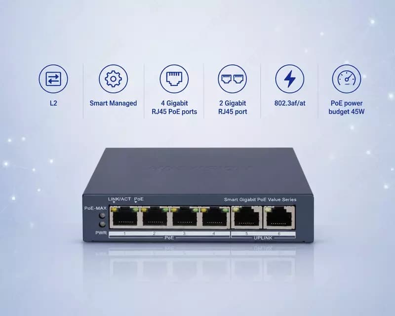 Коммутатор DS-3E1506P-EI/M — 1