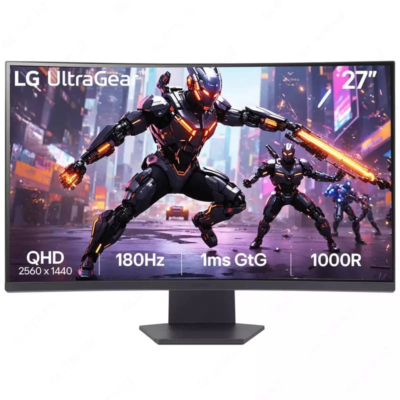 Монитор LG | UltraGear | 27GS60QC-B | Curved | 180Hz | 27” — 1