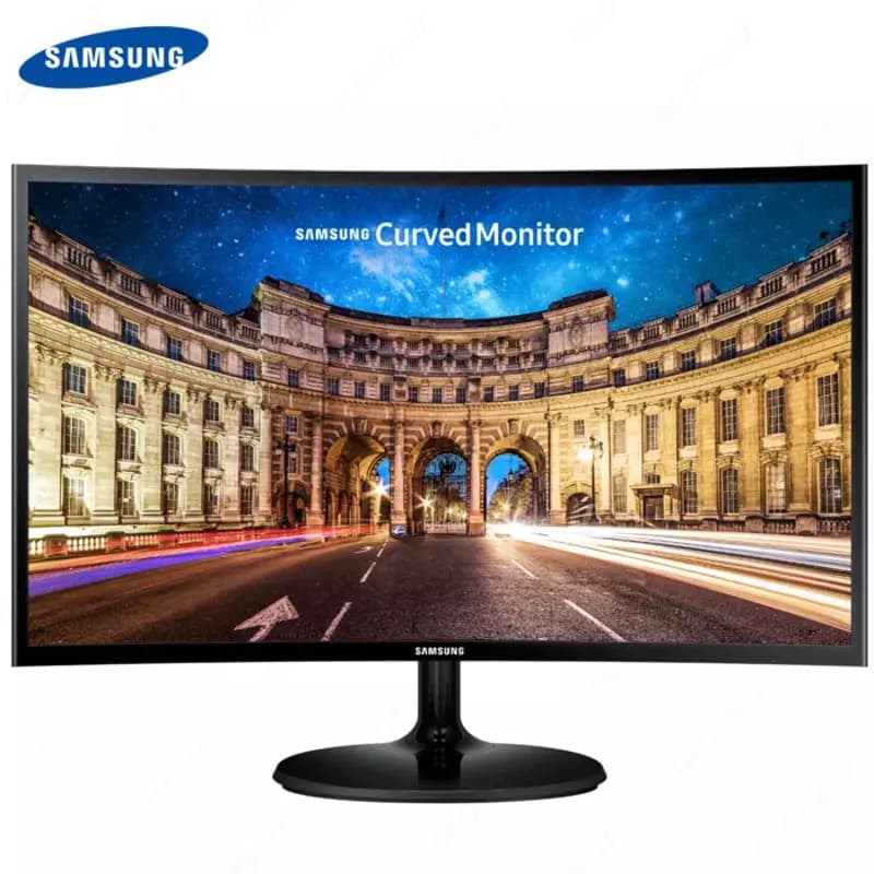 Монитор Samsung - 27” LC27F390FHMXUE LED Curved Monitor, PLS, 60Hz, 4mc, FHD (1920x1080), HDMI, Black — 1
