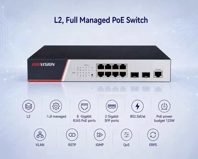 Коммутатор DS-3E2510P(B) — 1