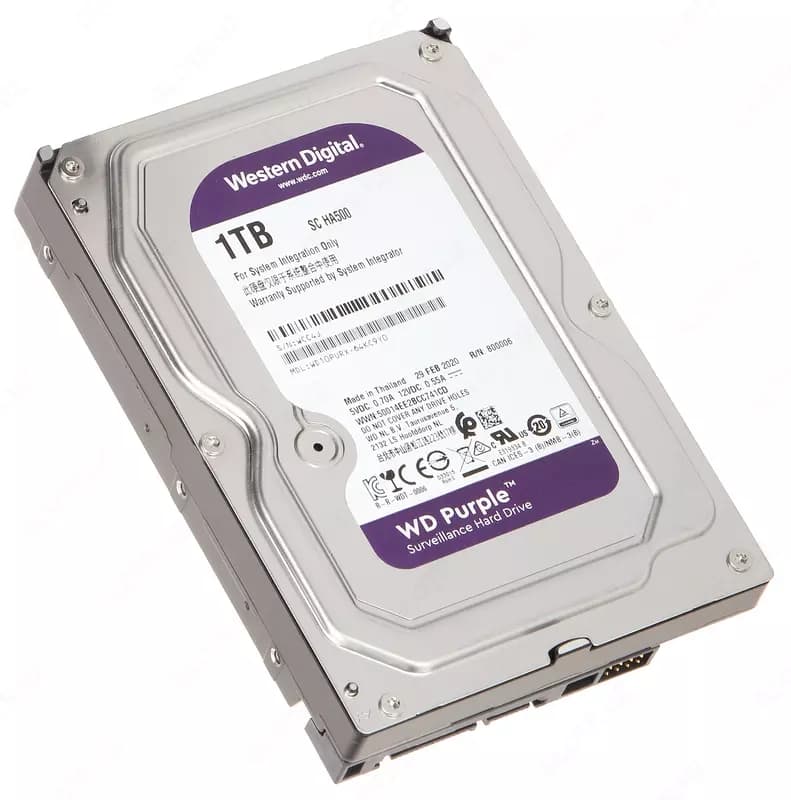 WD10PURX-78 WD Purple 1TB HDD для видеонаблюдения (Оригинал) — 2