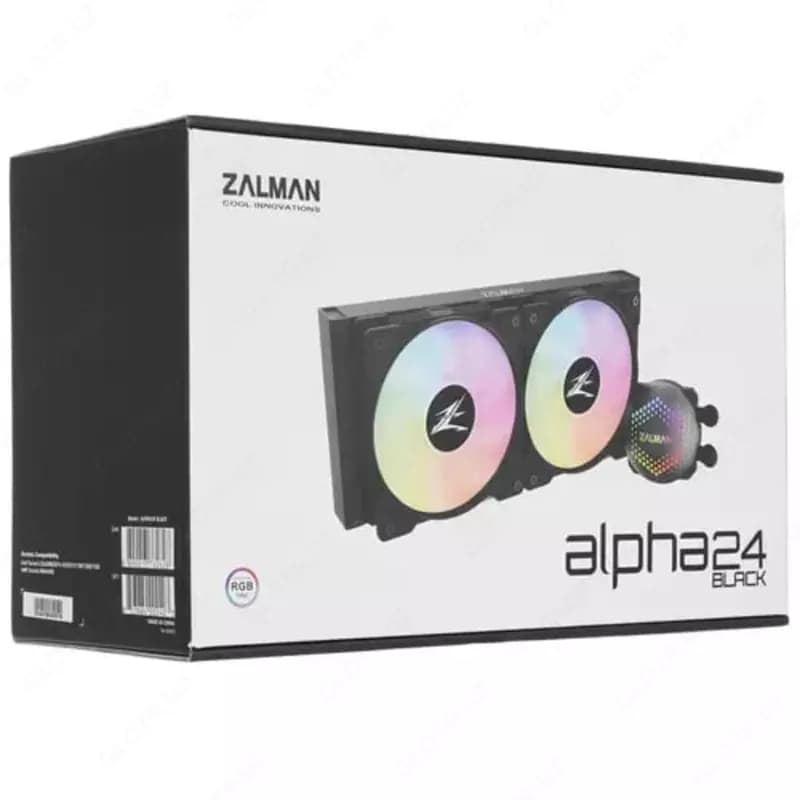 Система жидкостного охлаждения ”Zalman” ALPHA 24, ARGB, 2х120 мм (Арт. - ALPHA24Black) Черный — 4