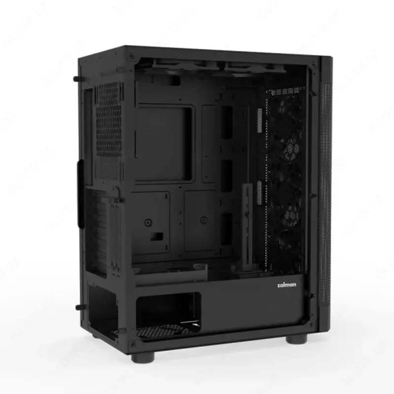 Корпус Zalman I4 без БП 2xUSB3.0, 1xUSB2.0 6x120мм VGA 320мм LCS ready Mesh Side/Front Panel ATX чёрный,I4BLACK — 2