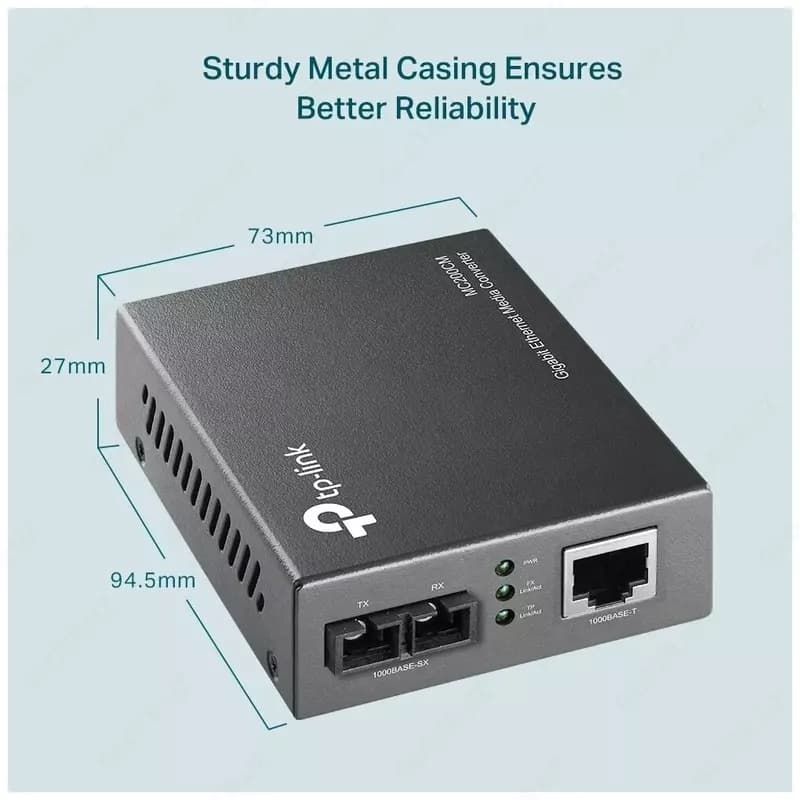 MC100CM Omada Fast Ethernet Multi-Mode Fiber Media Converter — 3