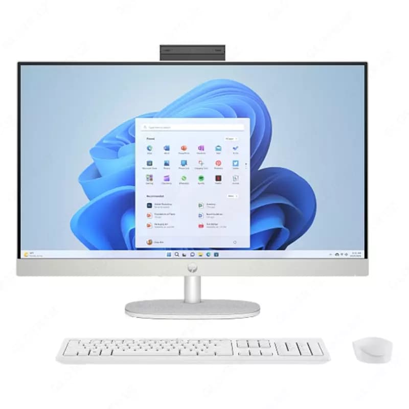 Моноблок HP 27-cr0047ci (068) (Intel Core i7-1355U/ DDR4 16GB/ SSD 512GB/ 27” FHD IPS/ Intel Iris Xe Graphics/ key + mouse/ NoOS/ RU) White... — 1