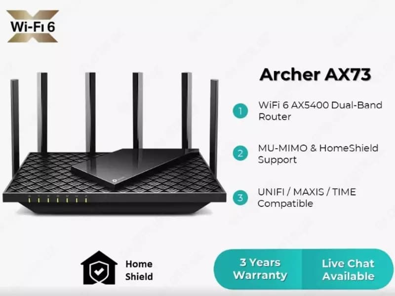 Wi-Fi роутер TP-Link Archer AX73/AX5400 — 1