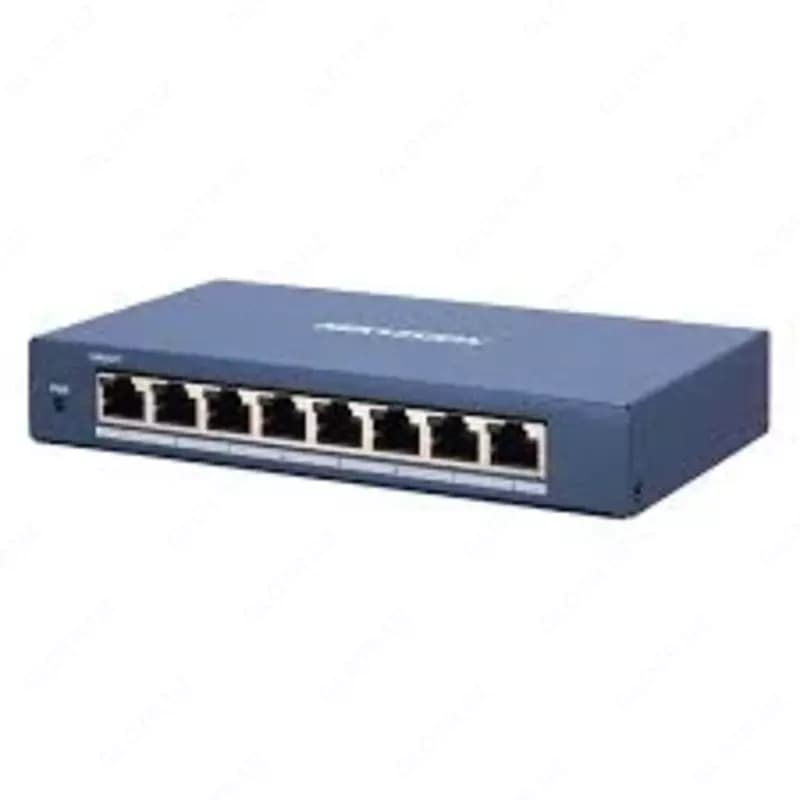 Коммутатор 8-портовый гигабитный Неуправляемый Hikvision DS-3E0508-E(B) — 1