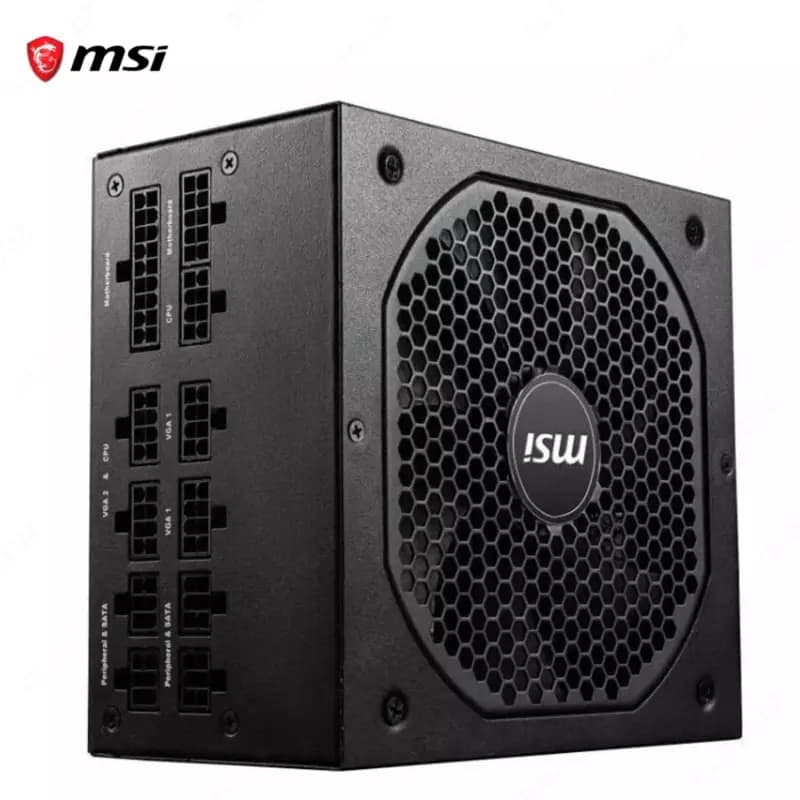Блок питания MSI MPG A750GF, 80 Plus Gold, Modular, 750 Watt Power Supply, 100% All Japanese 105°C Capacitor — 5