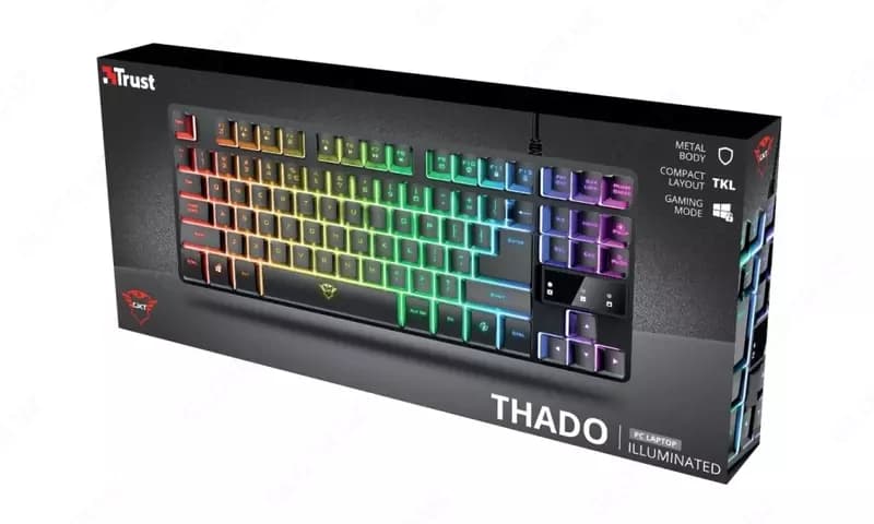 Клавиатура игровая Trust GXT 833 Thado TKL Illuminated Gaming Keyboard — 2