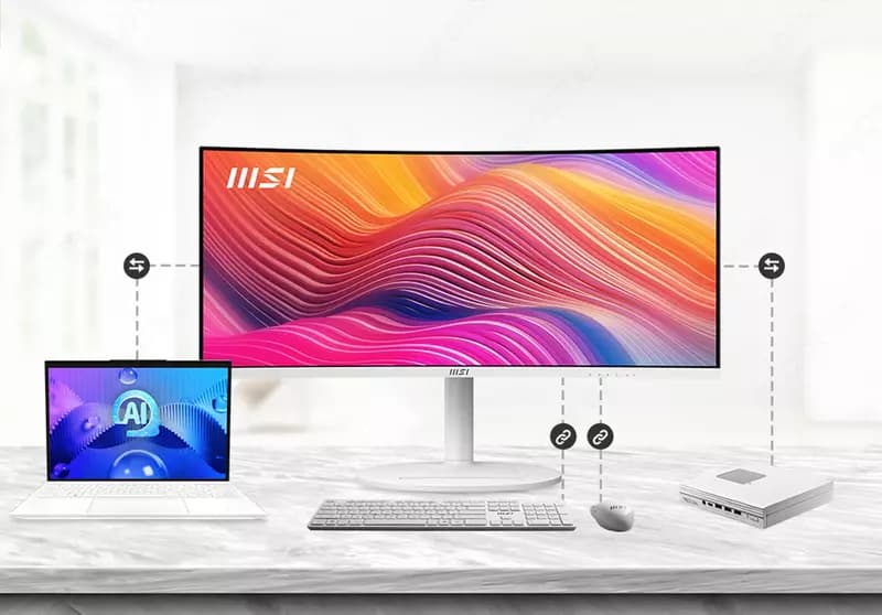 Монитор MSI - 34” Modern MD342CQPW Curved Gaming Monitor — 2