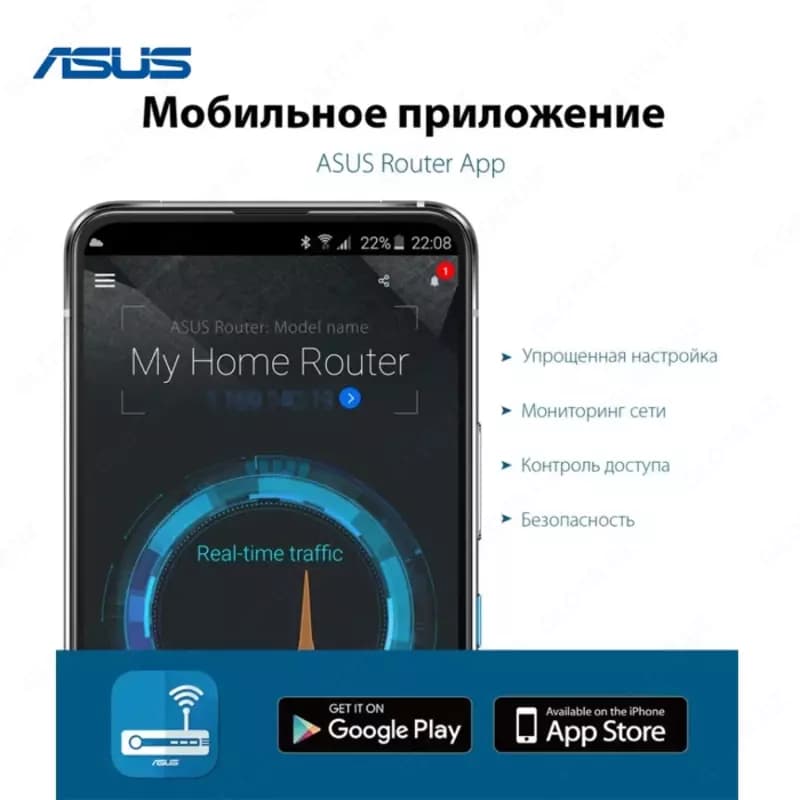 Wi-Fi роутер ASUS RT-AX89X - AX6000 — 5