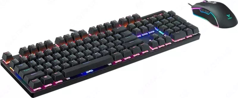 Комплект проводная клавиатура и мышь Rapoo V185S — 2