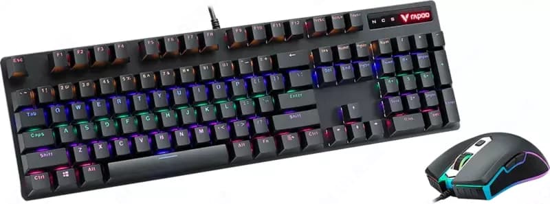 Комплект проводная клавиатура и мышь Rapoo V185S — 3