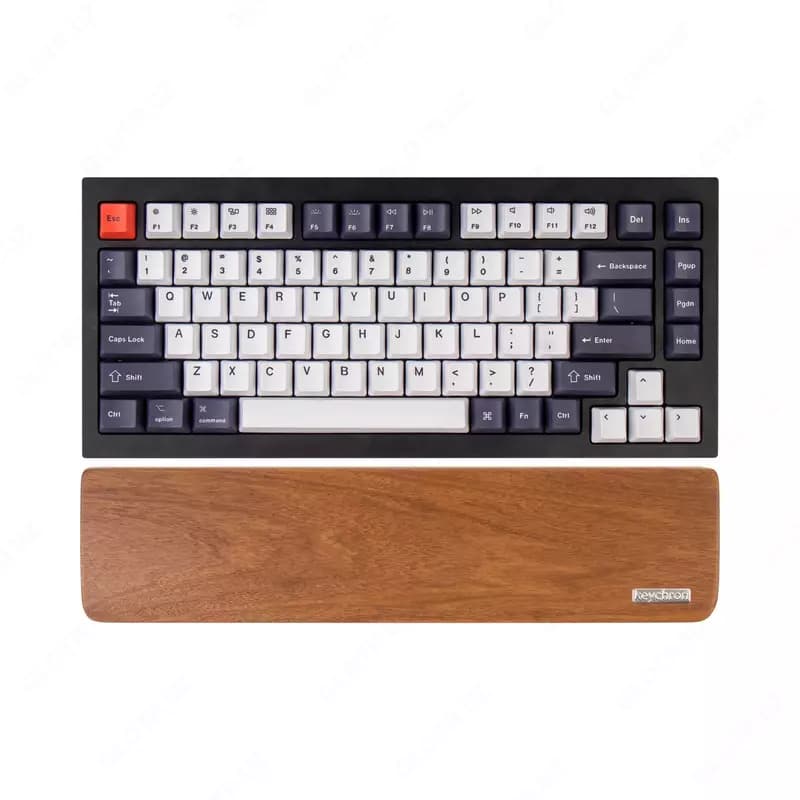 Подставка под запястья Keychron K4 Walnut Wood Palm Rest — 1