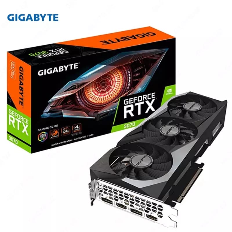 Видеокарта Gigabyte - 8GB GeForce RTX3070 GAMING OC GV-N3070GAMING OC-8GD — 1