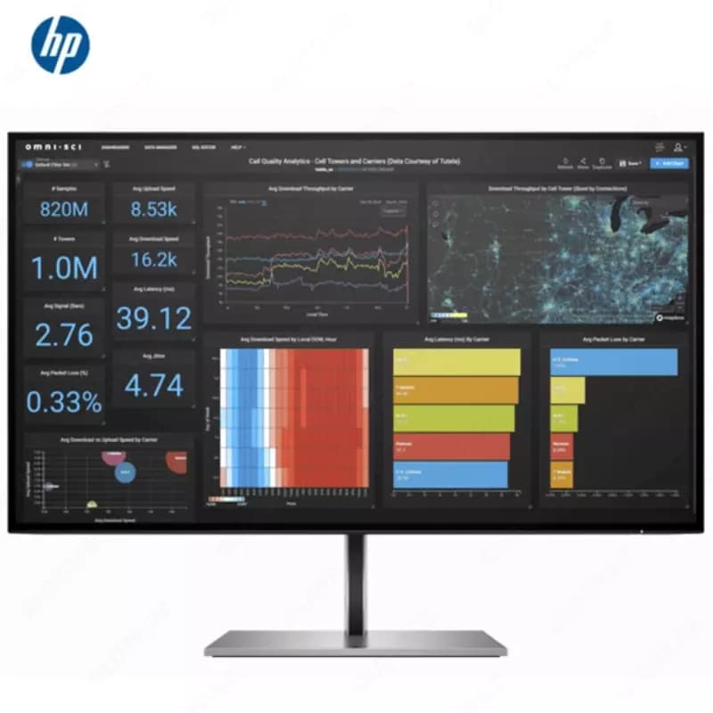 Монитор HP - 27” Z27q G3 Monitor, IPS, 5mc, 60Hz, QHD (2560x1440), HDMI, DisplayPort, Silver — 1