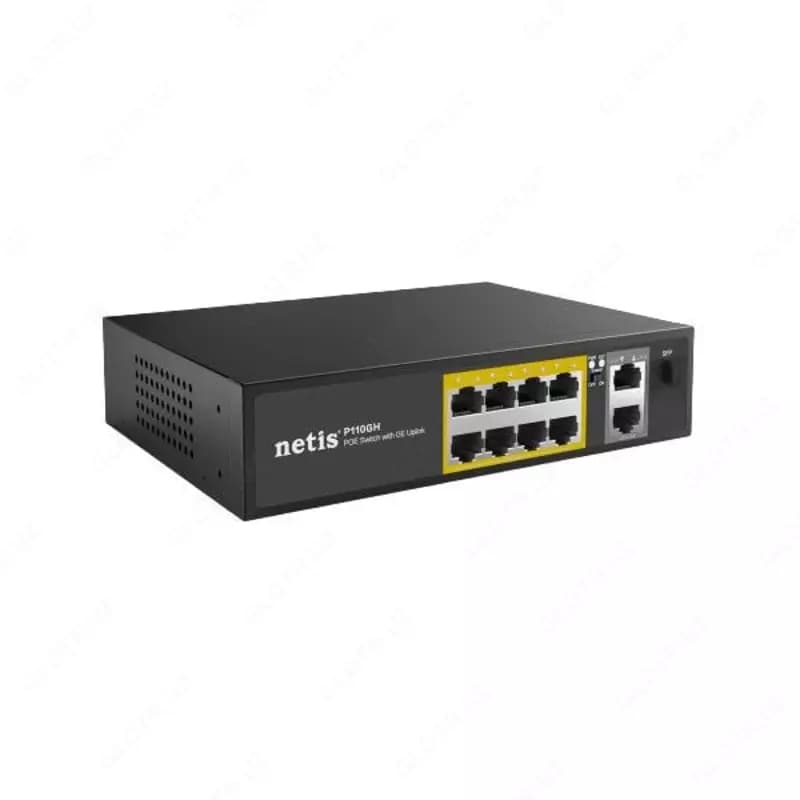 Коммутатор (неуправляемый) ”Netis” P110GH, 10-Port, PoE; 8 × 10/100 Мбит/с (Арт. - 17479) — 1