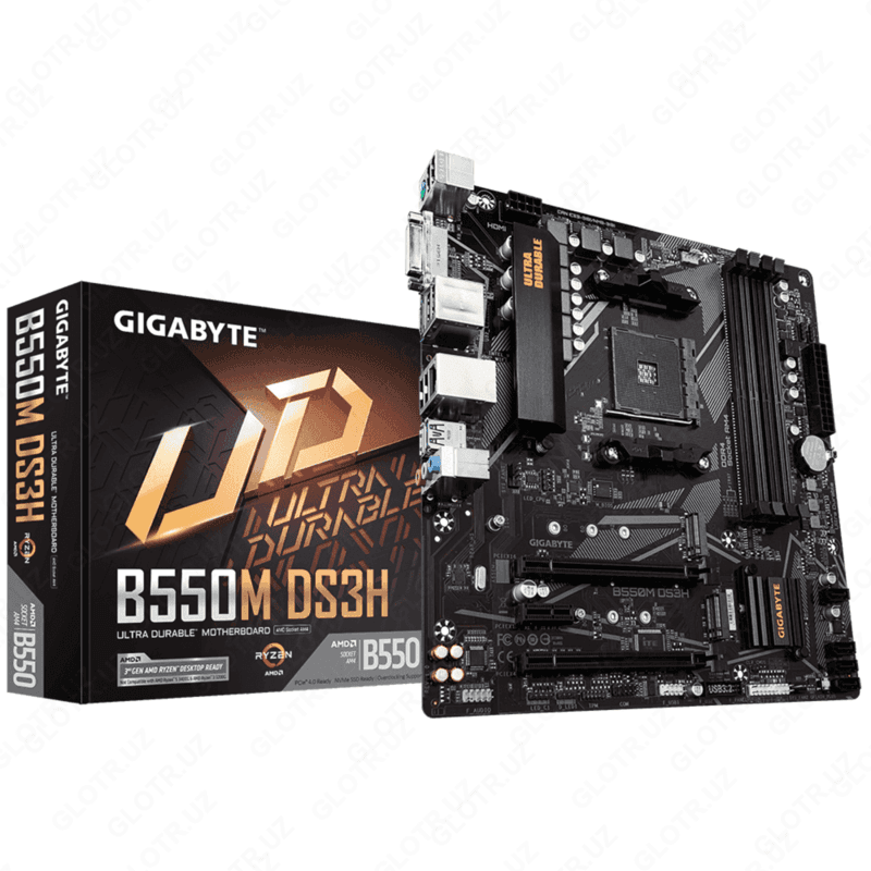 MB Gigabyte AMD AM4 B550M-DS3H DDR4 — 1