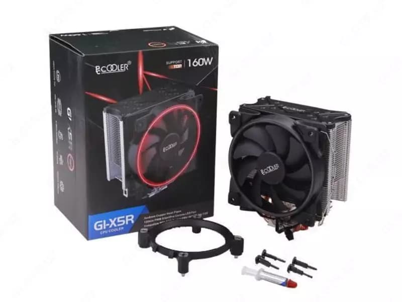 Кулер для процессора (воздушный) ”PCCooler” GI-X5 Red PWM 160W 120 мм (Арт. 0971) — 3