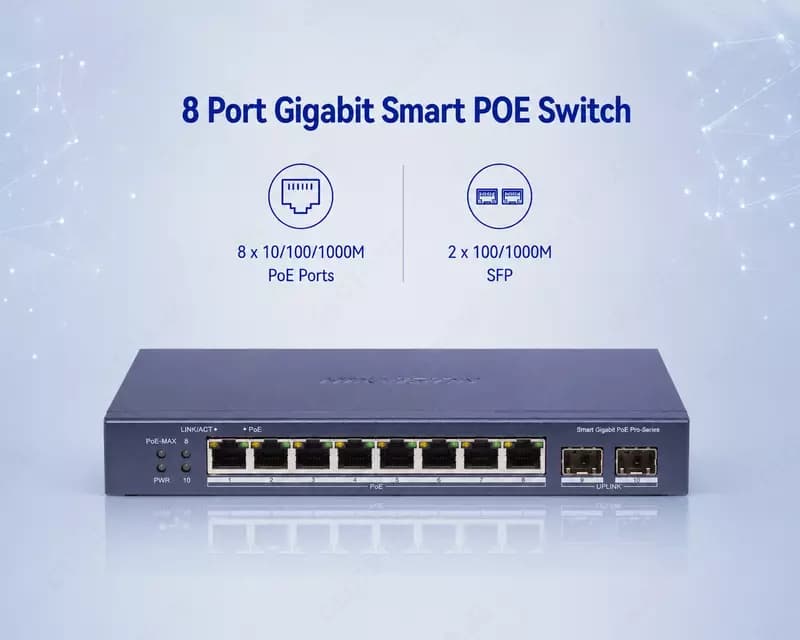 Коммутатор DS-3E1510P-SI-8P2F(O-STD) — 1