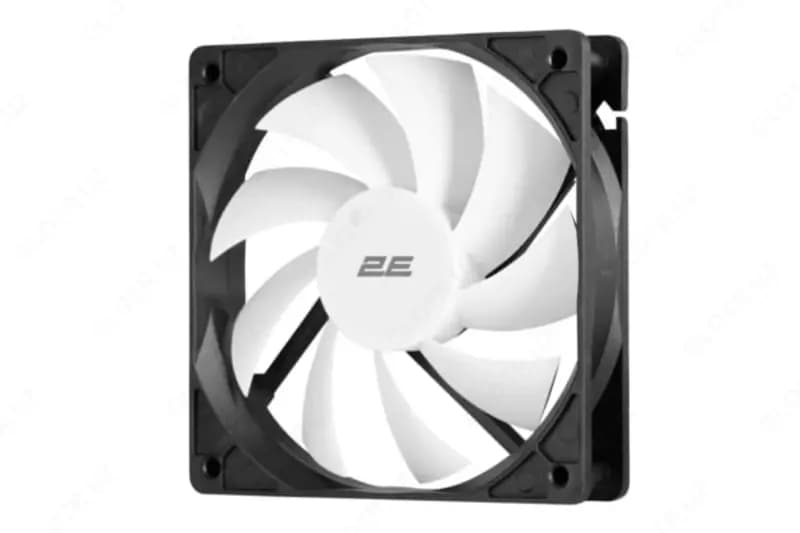 Корпусной вентилятор ”2E” OEM F120-S, 120 мм (Арт. - 2E-F120-S) Белый/черный — 1