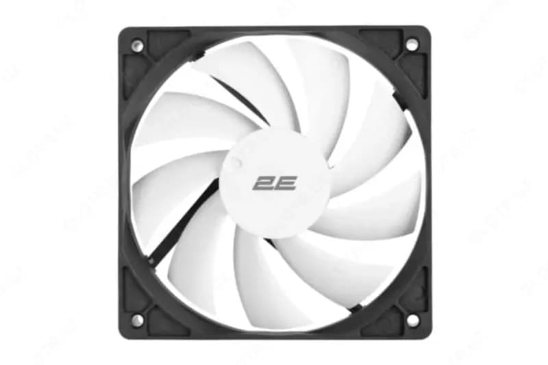 Корпусной вентилятор ”2E” OEM F120-S, 120 мм (Арт. - 2E-F120-S) Белый/черный — 2