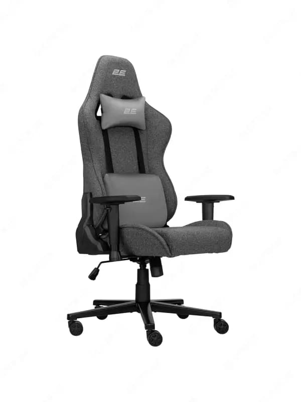 Кресло 2E GAMING BUSHIDO Lite, ткань, 2D-Armrests, серый тёмный — 1
