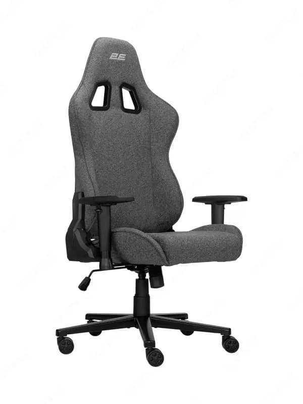 Кресло 2E GAMING BUSHIDO Lite, ткань, 2D-Armrests, серый тёмный — 3