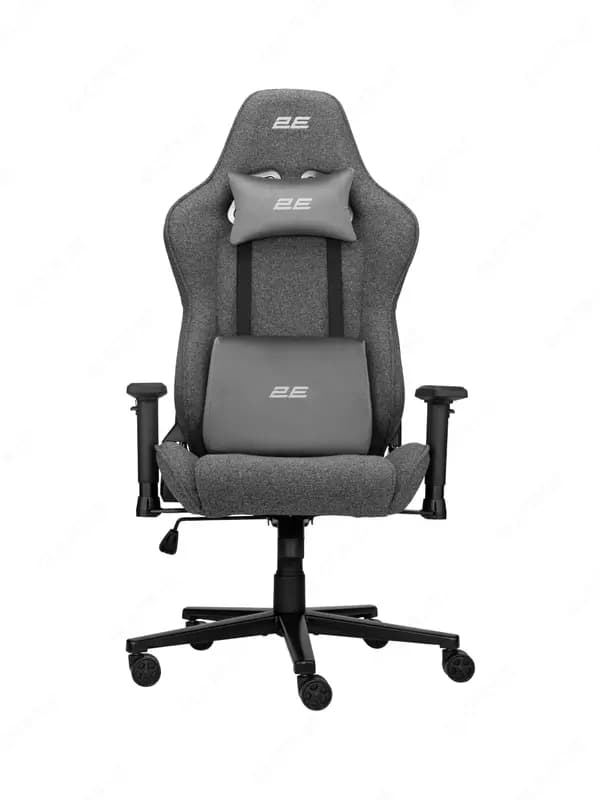 Кресло 2E GAMING BUSHIDO Lite, ткань, 2D-Armrests, серый тёмный — 5
