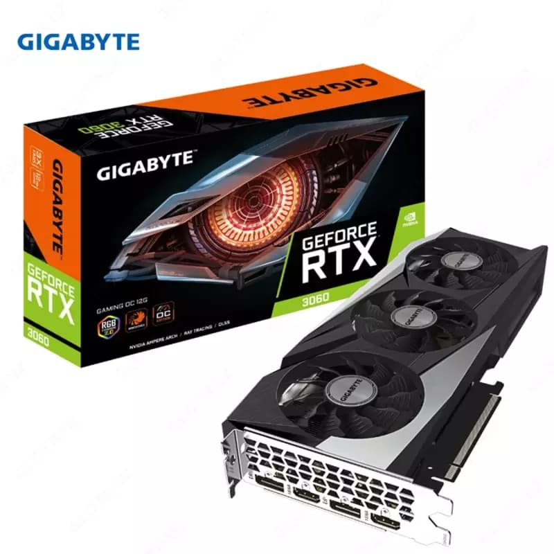 Видеокарта Gigabyte - 12GB GeForce RTX 3060 GAMING OC (GV-N3060GAMING OC-12GD) — 1