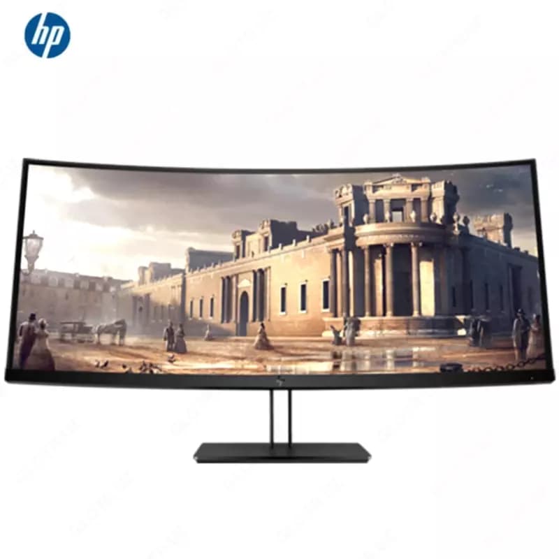 Монитор HP - 38” Z38c Curved Monitor, IPS, 14mc, 60Hz, UHD (3840x2160), HDMI, DisplayPort, TypeC, Silver — 1