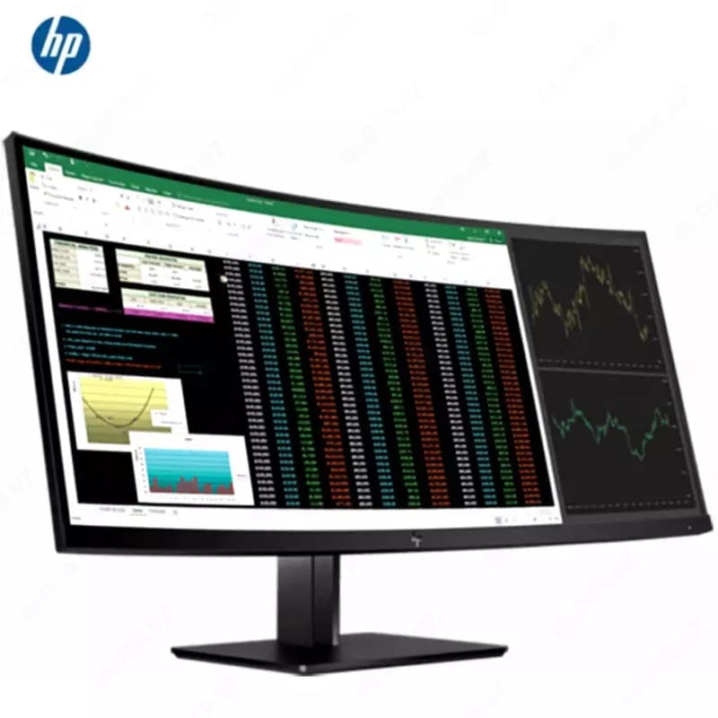 Монитор HP - 38” Z38c Curved Monitor, IPS, 14mc, 60Hz, UHD (3840x2160), HDMI, DisplayPort, TypeC, Silver — 2