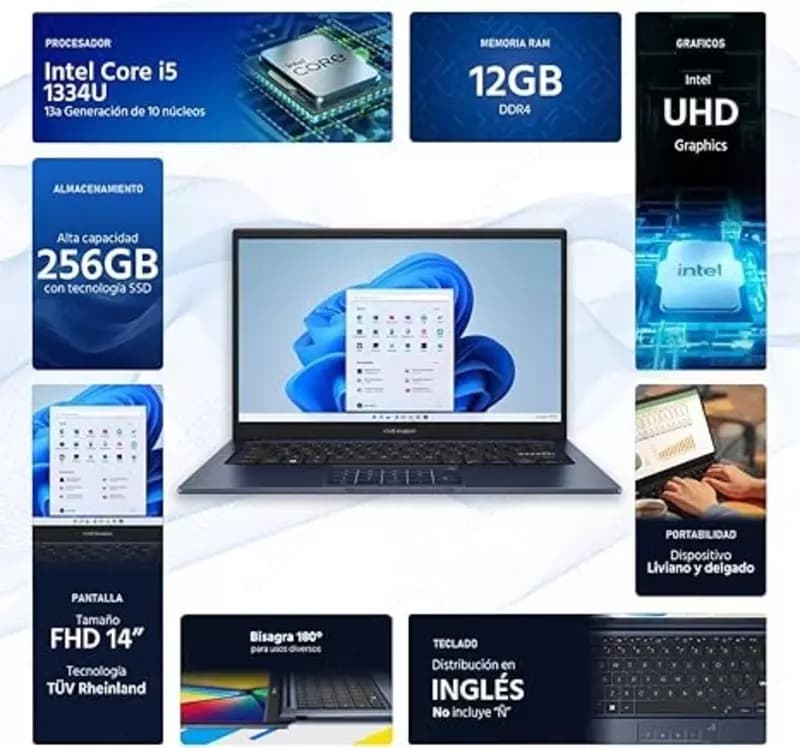 Ноутбук ASUS Vivobook 14X Blue — 2