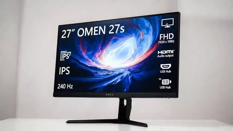 HP OMEN 27s — 27” игровой монитор (IPS, 240 Гц, FHD) — 1