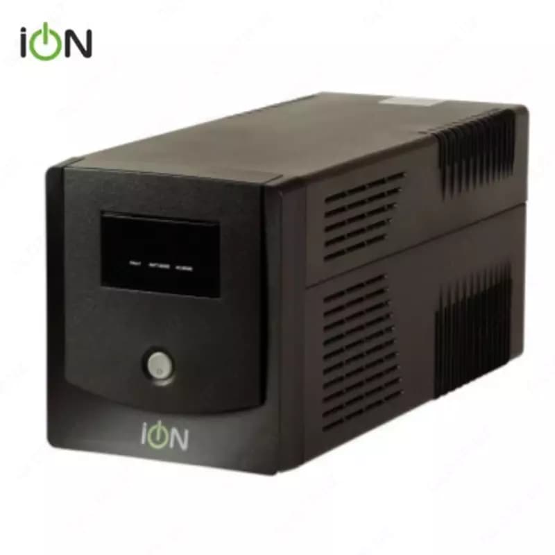 UPS Блок бесперебойного питания ION V-1000, 1000VA / 600W, with 7Ah battery х 2, RJ-11/45, USB port , LCD display, 4xSchuko, Simulated Sinew... — 1
