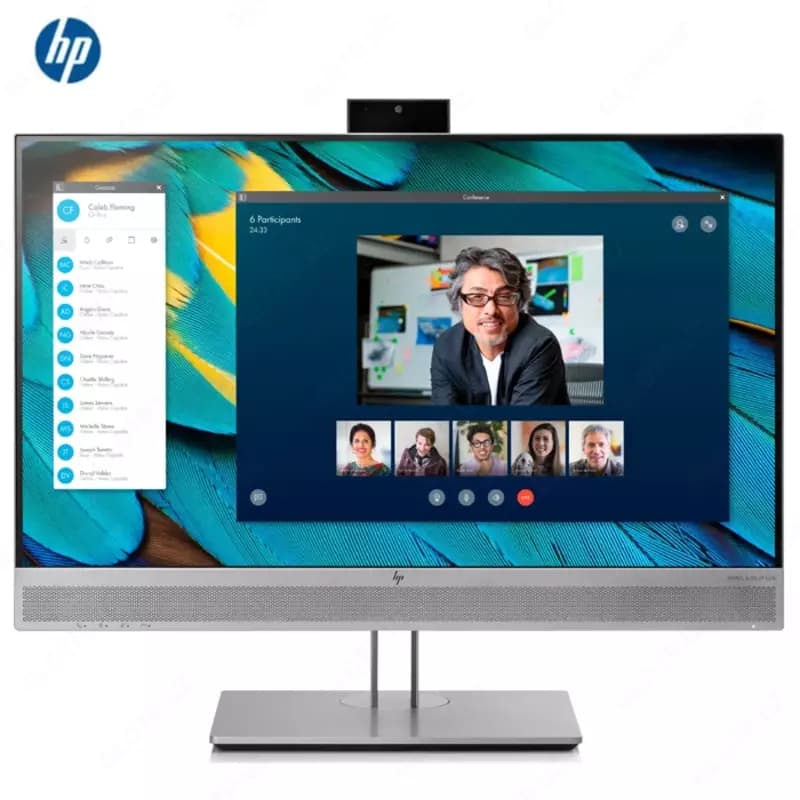 Монитор HP - 27” EliteDisplay E273m Monitor, IPS, HDMI, 5mc, web camera, audio, FHD (1920x1080), Silver — 1