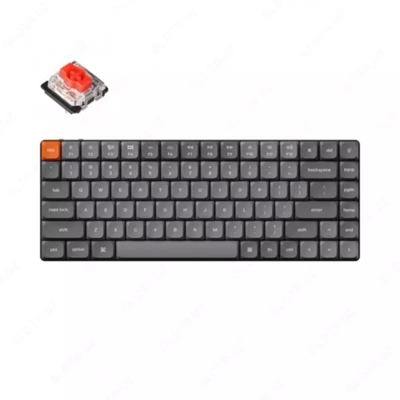 Клавиатура механическая Keychron K2 MAX 84Key, K super Red, WL/BT/USB-A, QMK, EN/RU/UZ, RGB, черный K2M-C1-UZ — 1