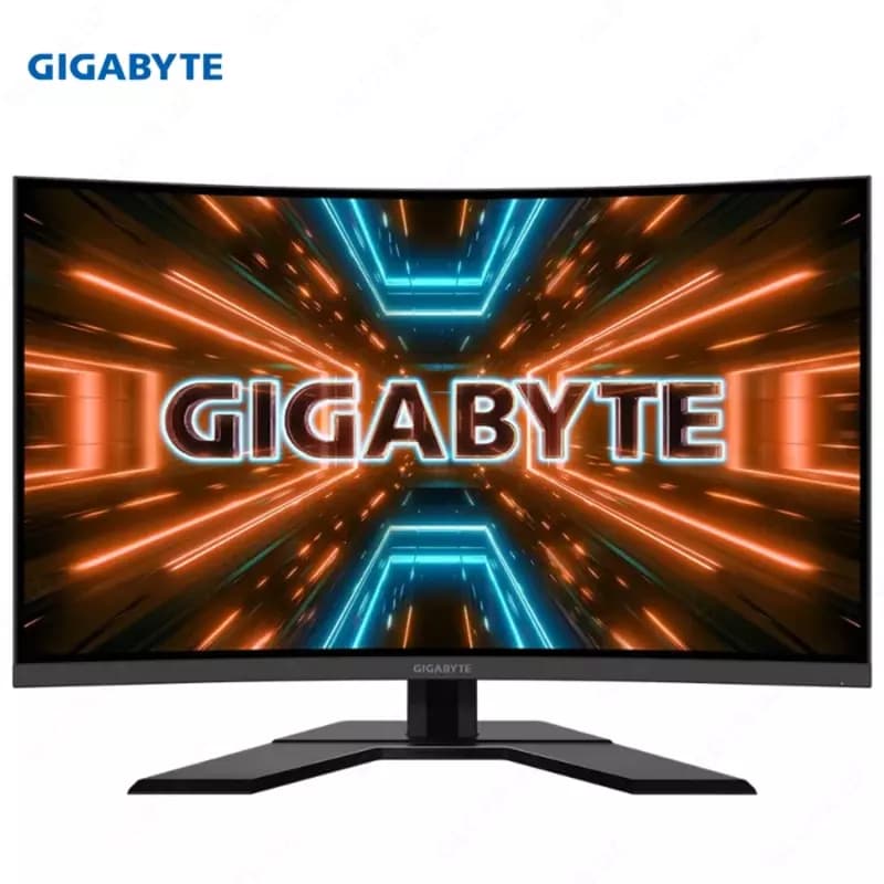 Монитор Gigabyte - 32” G32QC-EK Curved Gaming Monitor, VA, 165hz, 1mc, QHD (2560x1440), 2K, HDMI, DisplayPort, KVM, USB, Black — 2