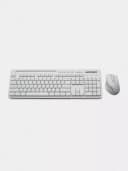 Компьютерная клавиатура и мышь (беспроводная) ”Avtech” AVT PRO CW604, USB (Арт. - 22017) White