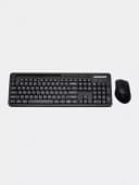 Компьютерная клавиатура и мышь (беспроводная) ”Avtech” AVT PRO CW604, USB (Арт. - 22016) Black