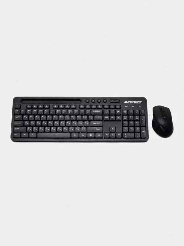 Компьютерная клавиатура и мышь (беспроводная) ”Avtech” AVT PRO CW604, USB (Арт. - 22016) Black — 1