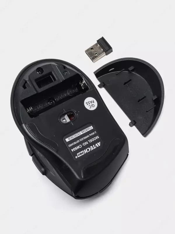 Компьютерная клавиатура и мышь (беспроводная) ”Avtech” AVT PRO CW604, USB (Арт. - 22016) Black — 4
