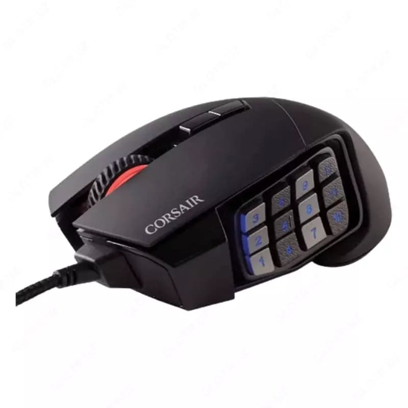 Игровая программируемая мышь (проводная) ”Corsair” SCIMITAR ELITE BLK RGB BLK 100-18000dpi (Арт. - 08252) Black — 2