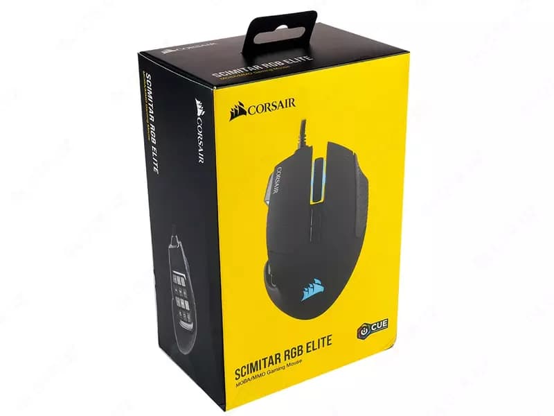 Игровая программируемая мышь (проводная) ”Corsair” SCIMITAR ELITE BLK RGB BLK 100-18000dpi (Арт. - 08252) Black — 4