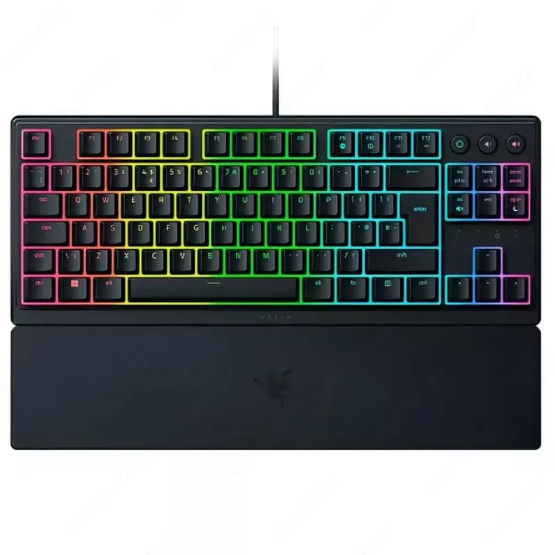 Клавиатура проводная Razer Keyboard mechanical Ornata V3 TKL 84key, Mecha-Membrane Switch, USB-A, EN/RU, RGB, black — 1