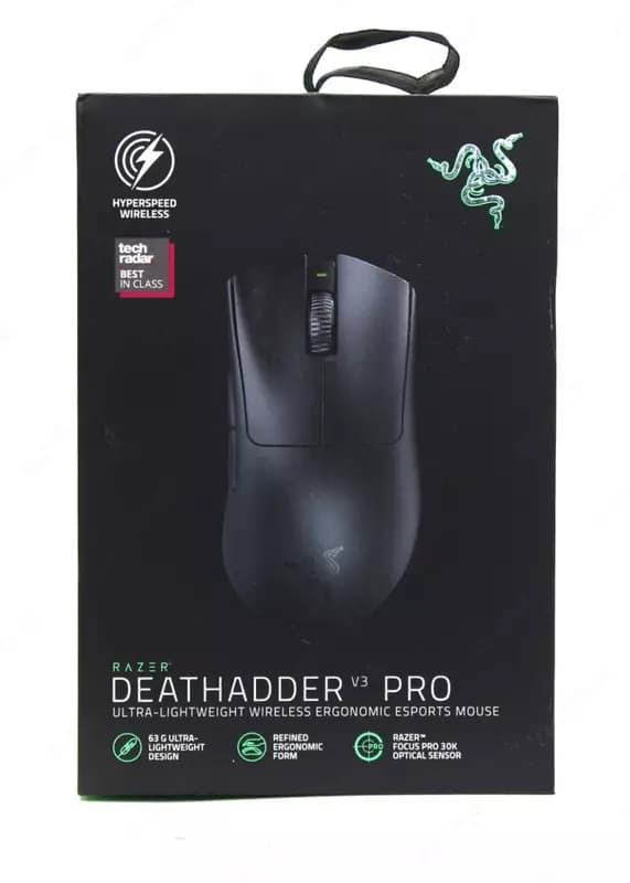 Игровая мышь (беспроводная) ”Razer” DeathAdder V3 Pro, USB, 30000dpi (Арт. - 08274) Black — 5