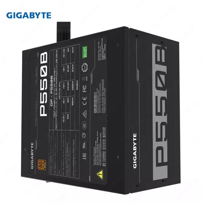 Блок питания Gigabyte P550B 550W, 120mm, 80 Plus Bronze, ATX Power Supply — 5
